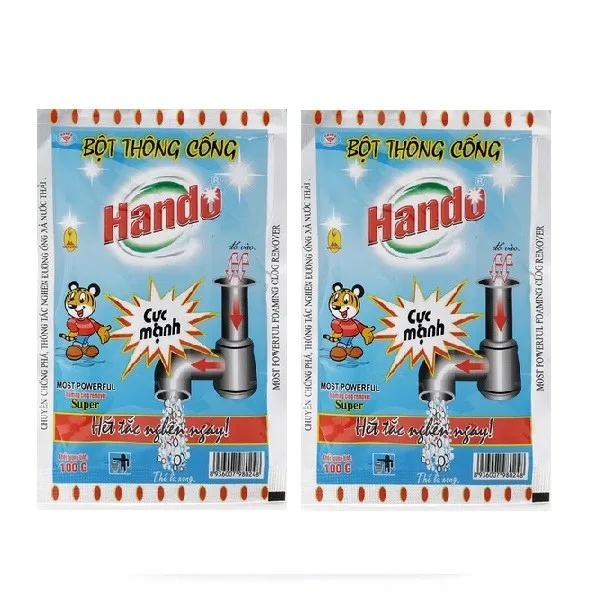 Ảnh Bột thông cống Hando 100g cực mạnh an toàn đường ống 3