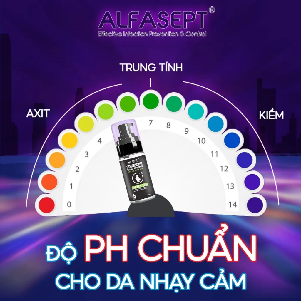 Ảnh Bọt Vệ Sinh Nam ALFASEPT Intimate Wash Hương Nước Hoa Green Tea Tươi Mát Giúp Ngăn Ngừa Vi Khuẩn, 100ml 2
