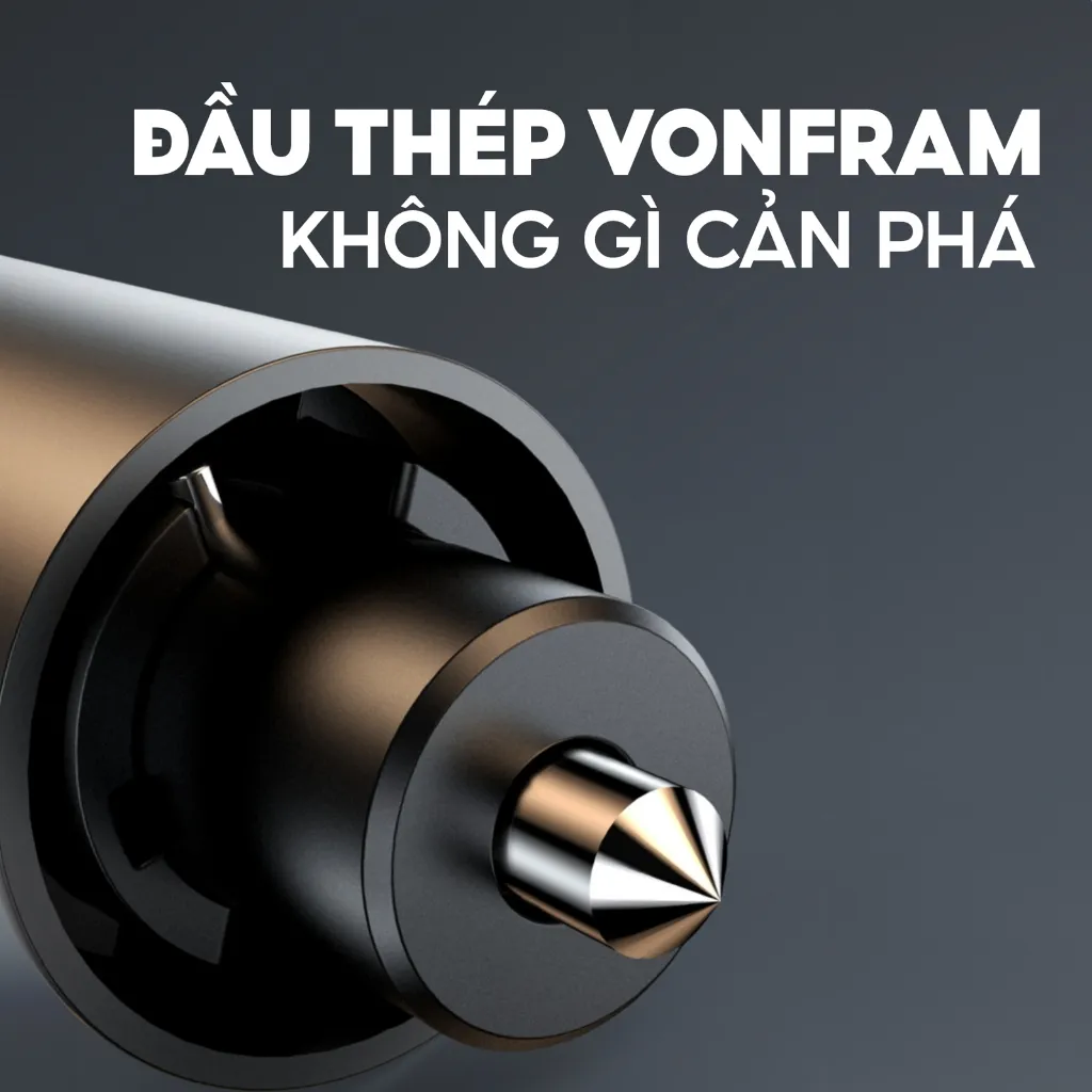 Ảnh Búa thoát hiểm 4in1 Medicar - Phá kính, Lưỡi dao cắt,Đèn pin led, bảng số điện thoại 2