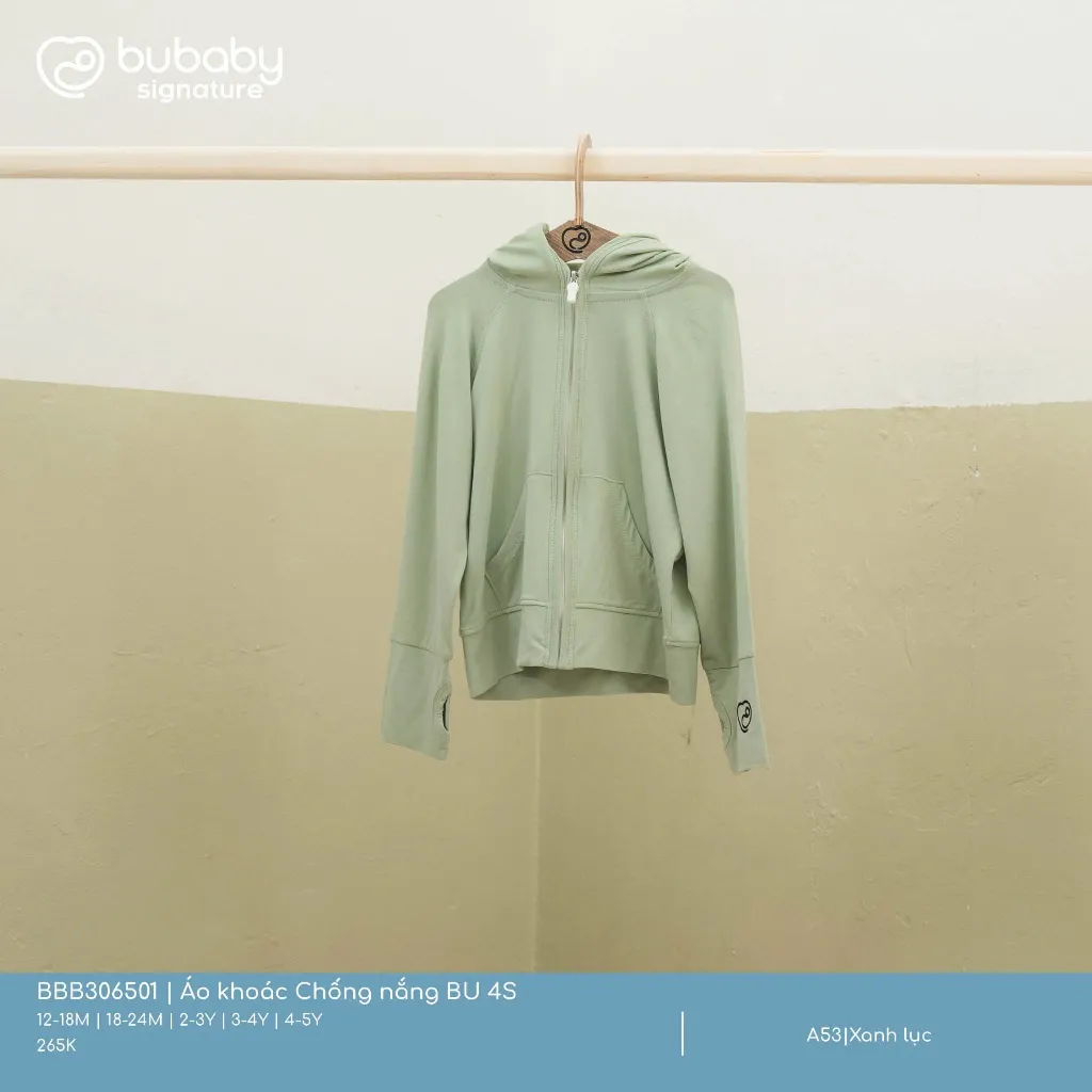 Ảnh Bubaby - Áo khoác chống nắng có mũ chất liệu sợi tre cao cấp mềm mại cho bé 4