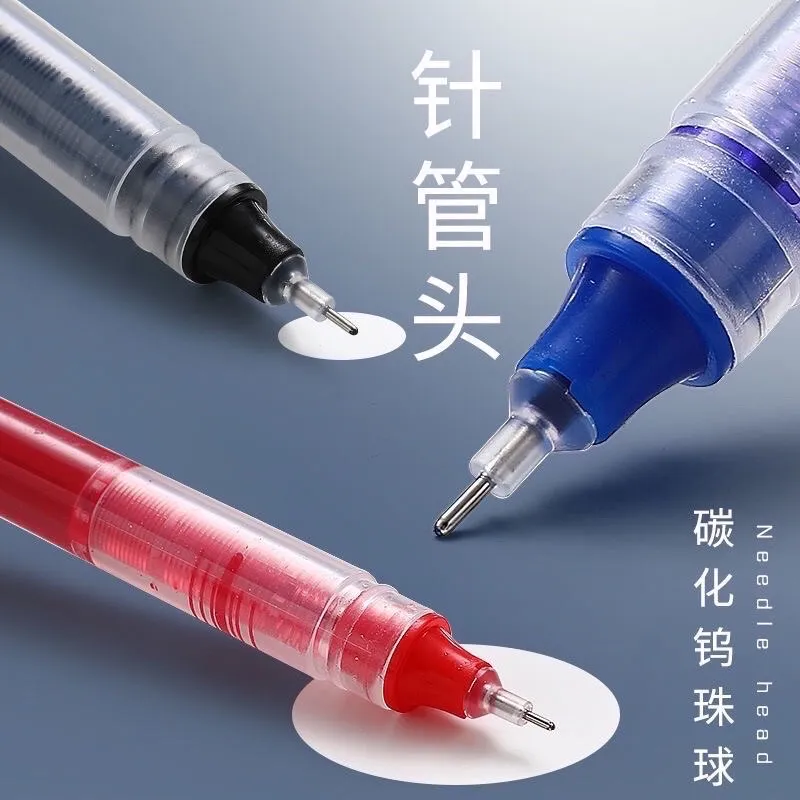 Ảnh Bút bi nước khô nhanh Deli 0,5mm luyện viết chữ trung 3
