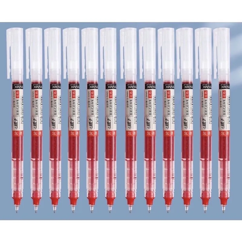 Ảnh Bút bi nước khô nhanh Deli 0,5mm luyện viết chữ trung 4