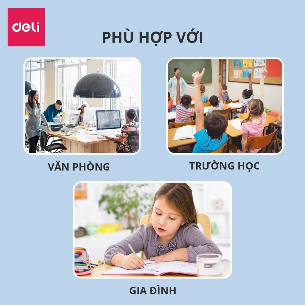 Ảnh Bút bi nước mực gel bấm nhiều màu 0.5mm Deli xinh xắn nhanh khô viết đều trơn tru nhiều mực 3
