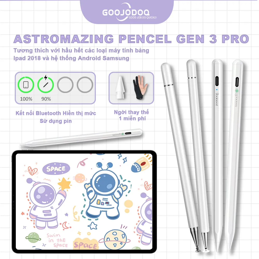 Ảnh Bút cảm ứng GOOJODOQ Bluetooth Gen 1 đa năng thích hợp cho Android / Ipad / HUAWEI / xiaomi / oppo pad 1
