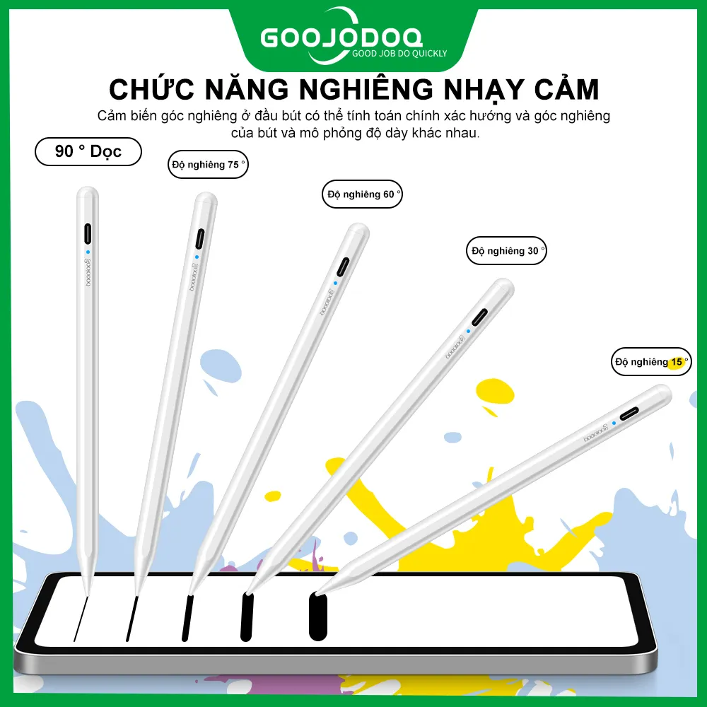 Ảnh Bút cảm ứng GOOJODOQ Bluetooth Gen 1 đa năng thích hợp cho Android / Ipad / HUAWEI / xiaomi / oppo pad 2