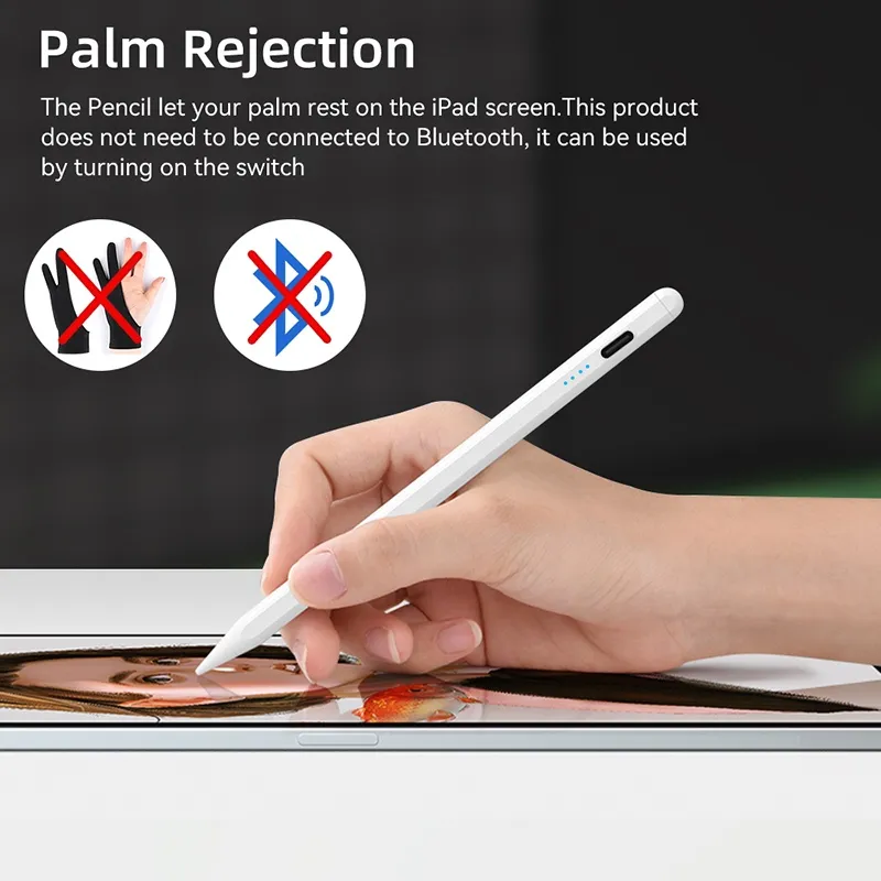 Ảnh Bút cảm ứng TBTIC thích hợp cho iPad Air 5 10 Pro 12.9 11 4 3 9 8 7 6 Mini 6 5 Gen 2022 2021 2020 2019 2018 3