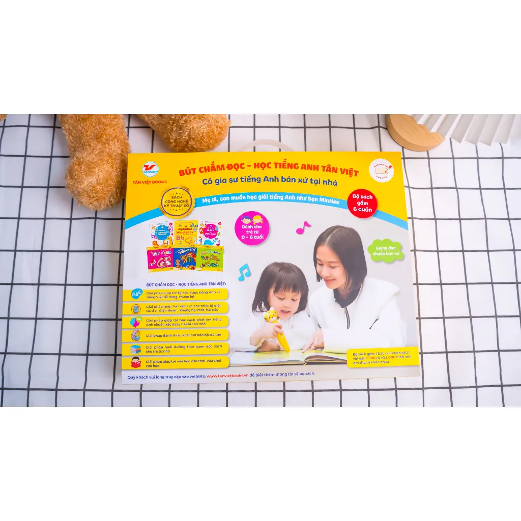 Ảnh Bút Chấm Đọc - Học Tiếng Anh Tân Việt - Phiên Bản 6 Cuốn Bìa Mềm 2