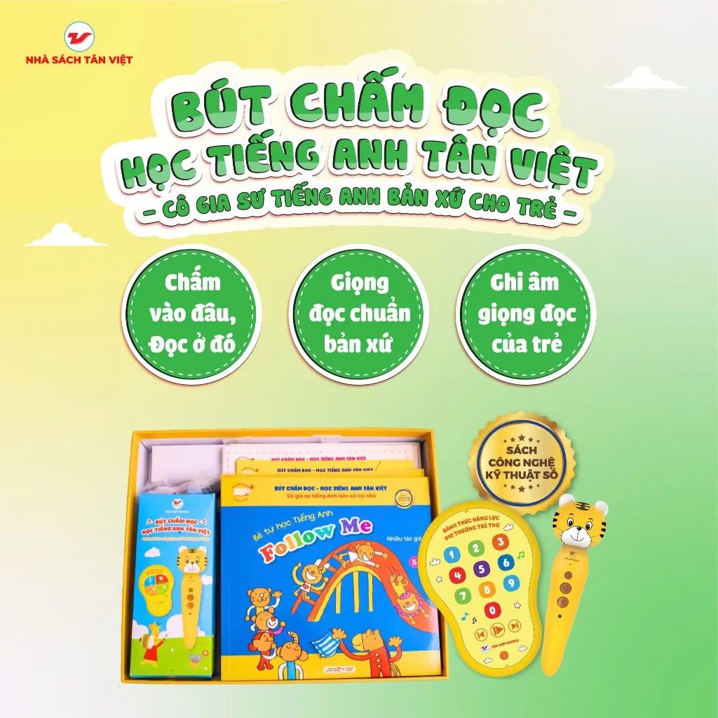 Ảnh Bút Chấm Đọc - Học Tiếng Anh Tân Việt - Phiên Bản 6 Cuốn Bìa Mềm 3