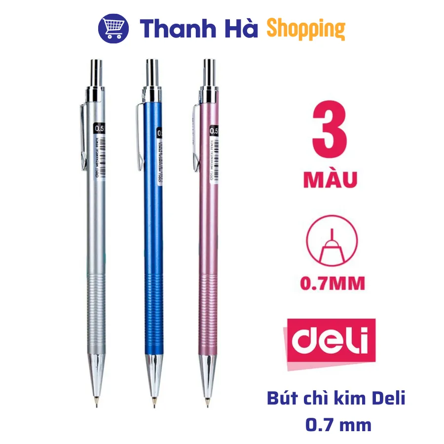 Ảnh Bút chì 2B, HB có tẩy, không tẩy, chì kim Thiên Long, Deli, Baoke 4