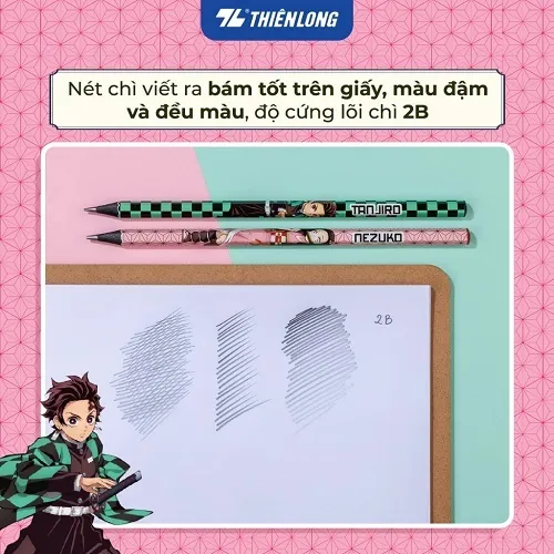 Đánh giá Bút Chì Gỗ Đen Demon Slayer Thiên Long GP-030/DS - Chất lượng, Bền bỉ, Giá tốt!
