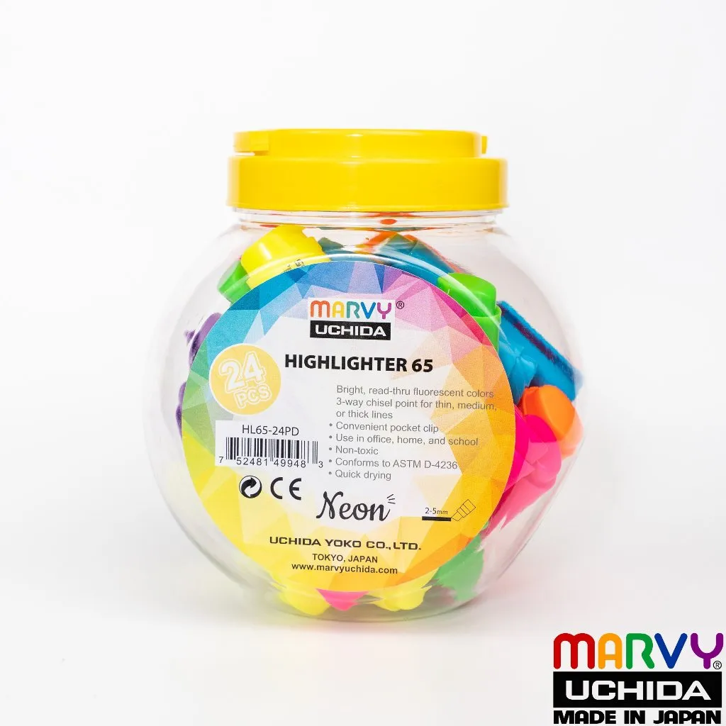 Ảnh Bút dạ quang Marvy Uchida 65 3