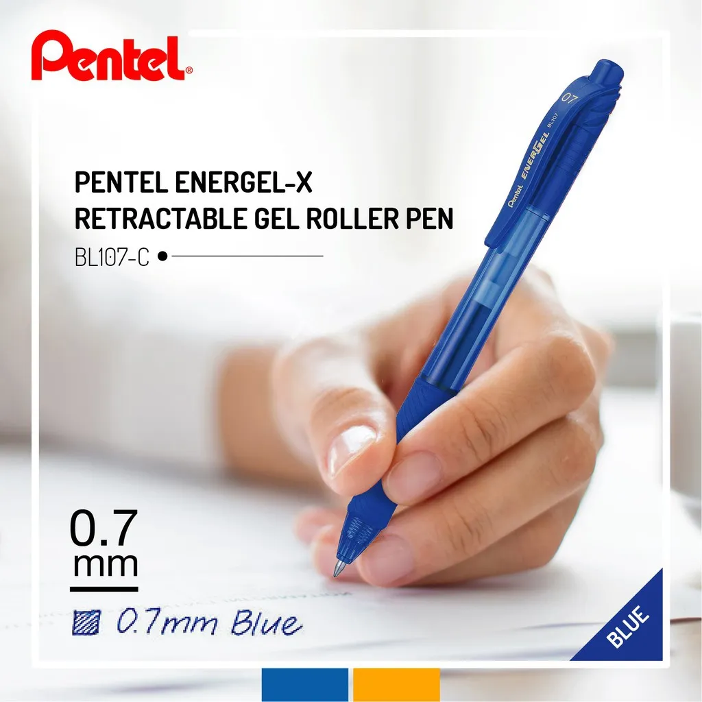 Ảnh Bút Gel Bấm Pentel BLN105 – Nét Mượt, Nhanh Khô, Ngòi 0.5mm – Bút Bi Nước Nhiều Màu Cho Học Sinh 4