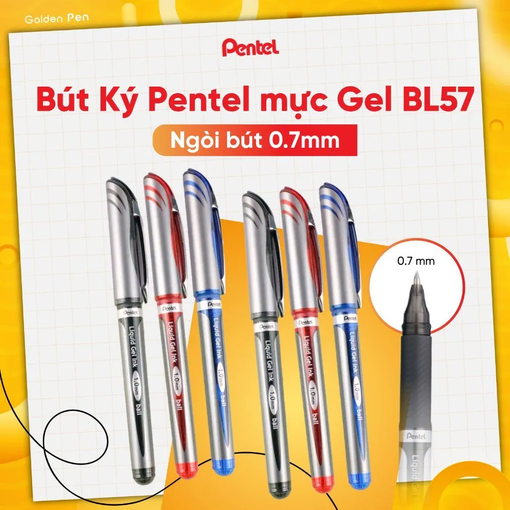 Ảnh Bút Gel Mực Xanh BL57 – Bút Ký Tên Cao Cấp, Nét Mượt, Mực Nước Nhanh Khô, Viết Êm Tay 1