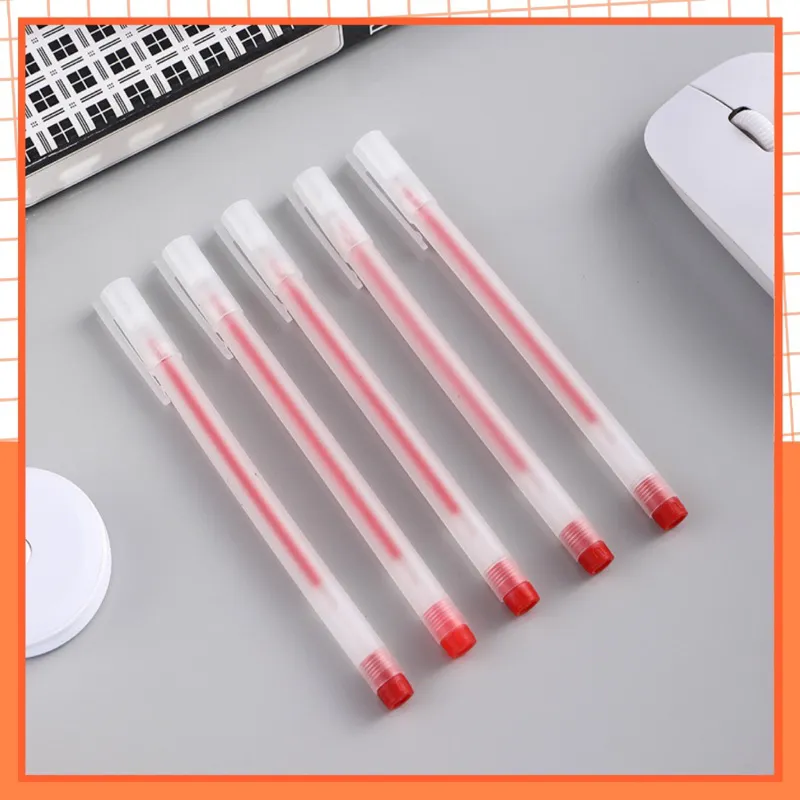 Ảnh Bút Gel Nước Mực Đen Xanh Đỏ Khô Nhanh Ngòi 0.5mm 1