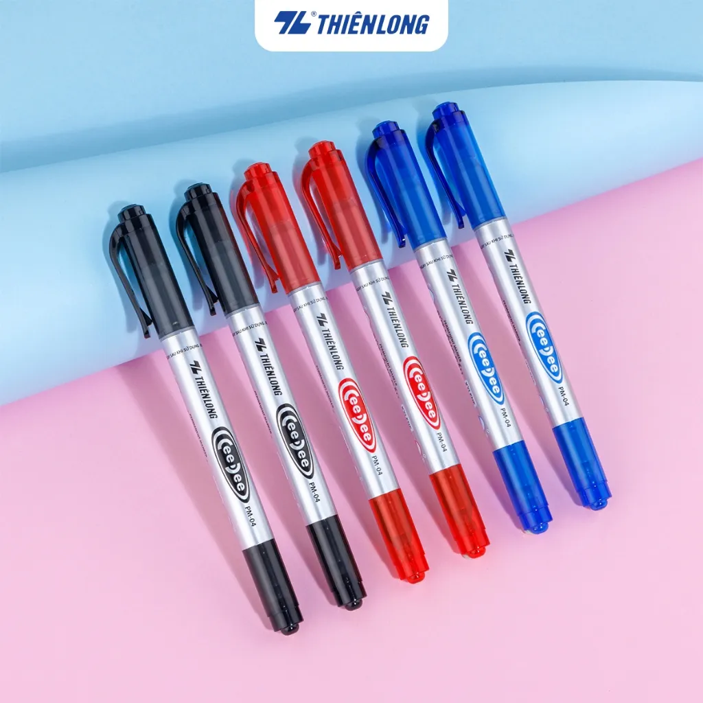 Review Bút Lông Dầu Thiên Long PM-04: 2 Đầu Nét Đa Dạng, Viết Mọi Bề Mặt