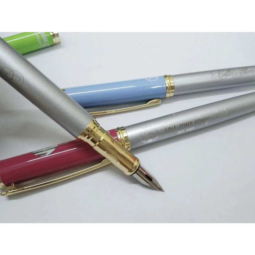 Ảnh Bút mài thầy ánh SH040 luyện chữ đẹp cho học sinh đi thi, ống bơm mực dạng xoáy tiện lợi  - Nhà Sách Tâm An 3