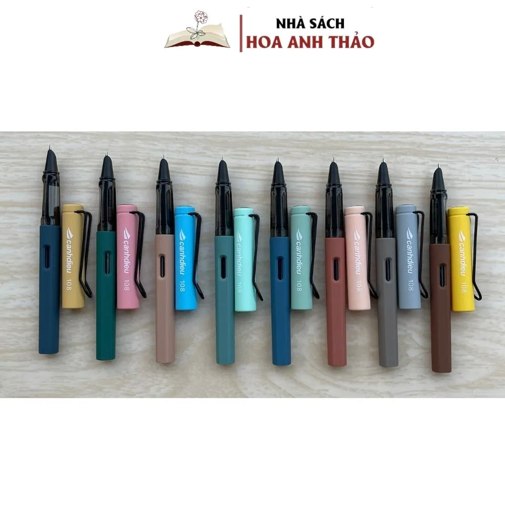 Ảnh Bút Máy Luyện Chữ Đẹp Cánh Diều CD 108 Ngòi Kim Lá Tre Tạo Thanh Đậm 2