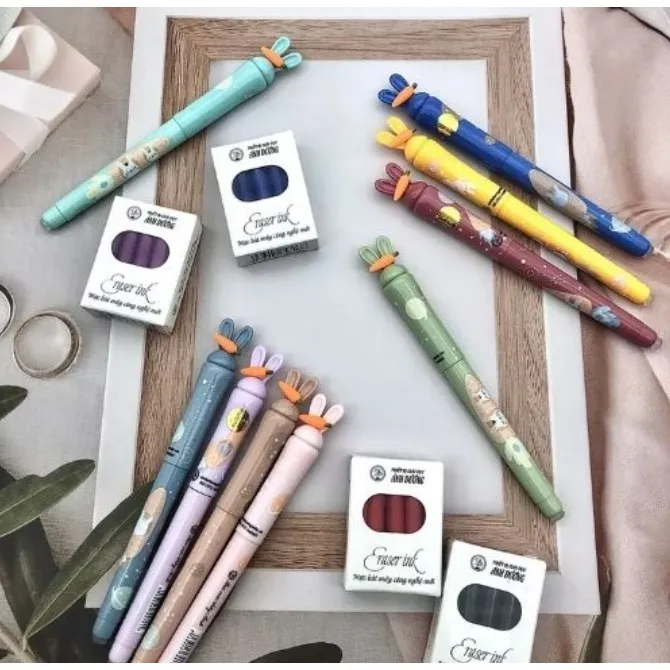 Ảnh Bút máy ngòi mài Ánh Dương, bút mài thầy ánh SH070 xóa được ngòi kim tinh êm trơn 2