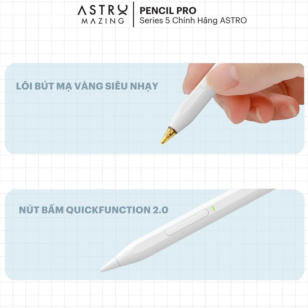 Ảnh Bút Stylus AstroMazing chống chạm nhầm vẽ nét thanh đậm cho máy tính bảng 1
