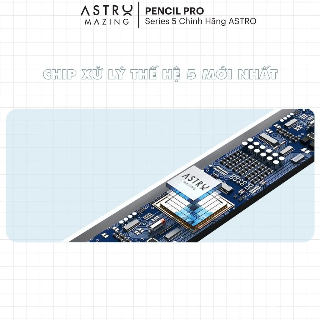 Ảnh Bút Stylus AstroMazing Pencil Pro 6 chống chạm nhầm vẽ nét thanh đậm cho iPad 2