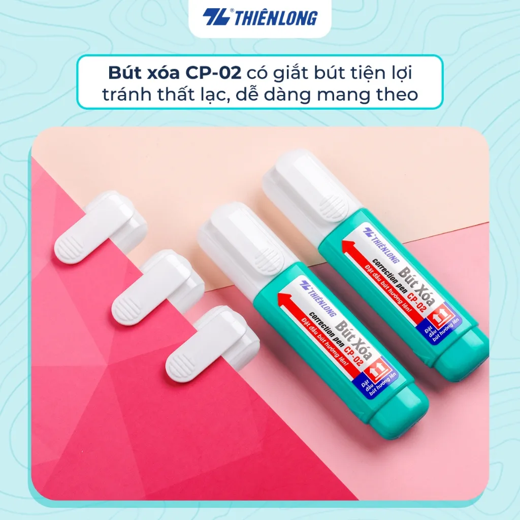 Đánh giá Bút Xóa Nước Thiên Long CP-02: Nhanh Khô, Xóa Sạch, An Toàn | Giá Tốt