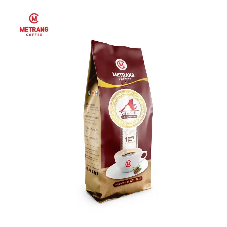 Ảnh Cà phê Arabica (A) cafe rang mộc nguyên chất - Mê Trang, túi 500g hạt rang Cà phê 1