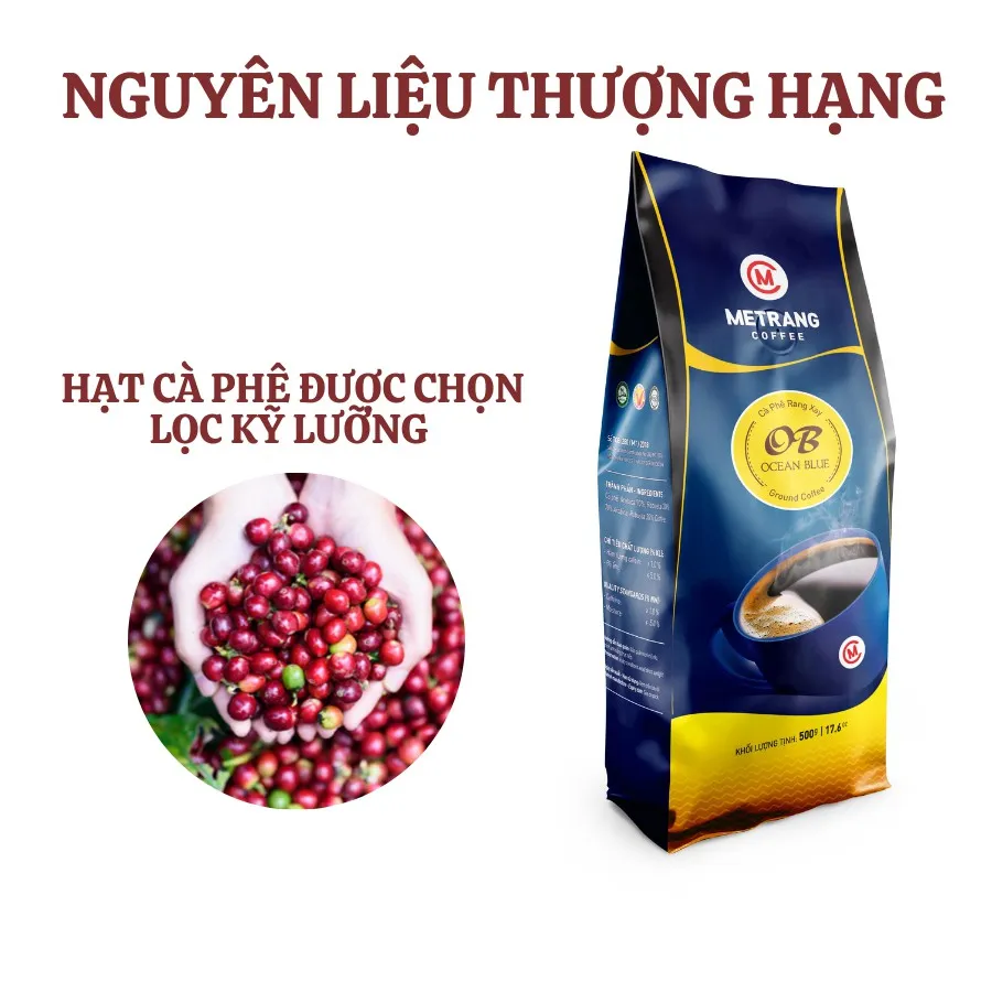 Ảnh Cà phê Mê Trang Ocean Blue (OB) - Túi bột 500g 4