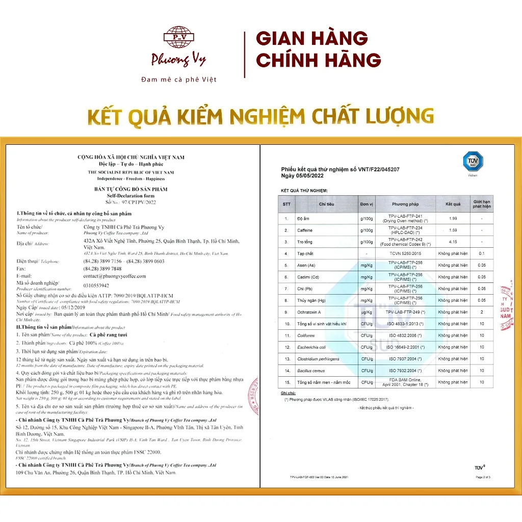 Ảnh Cà Phê Nguyên Chất Mr. Phin Tươi Vui 250g, 100% cà phê hạt vừa mới rang, Phương Vy Coffee 4