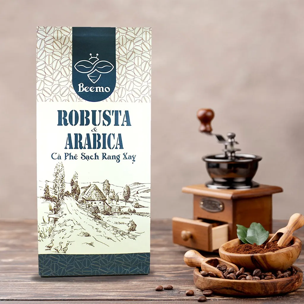 Ảnh Cà phê nguyên chất Robusta phối Arabica Beemo 3