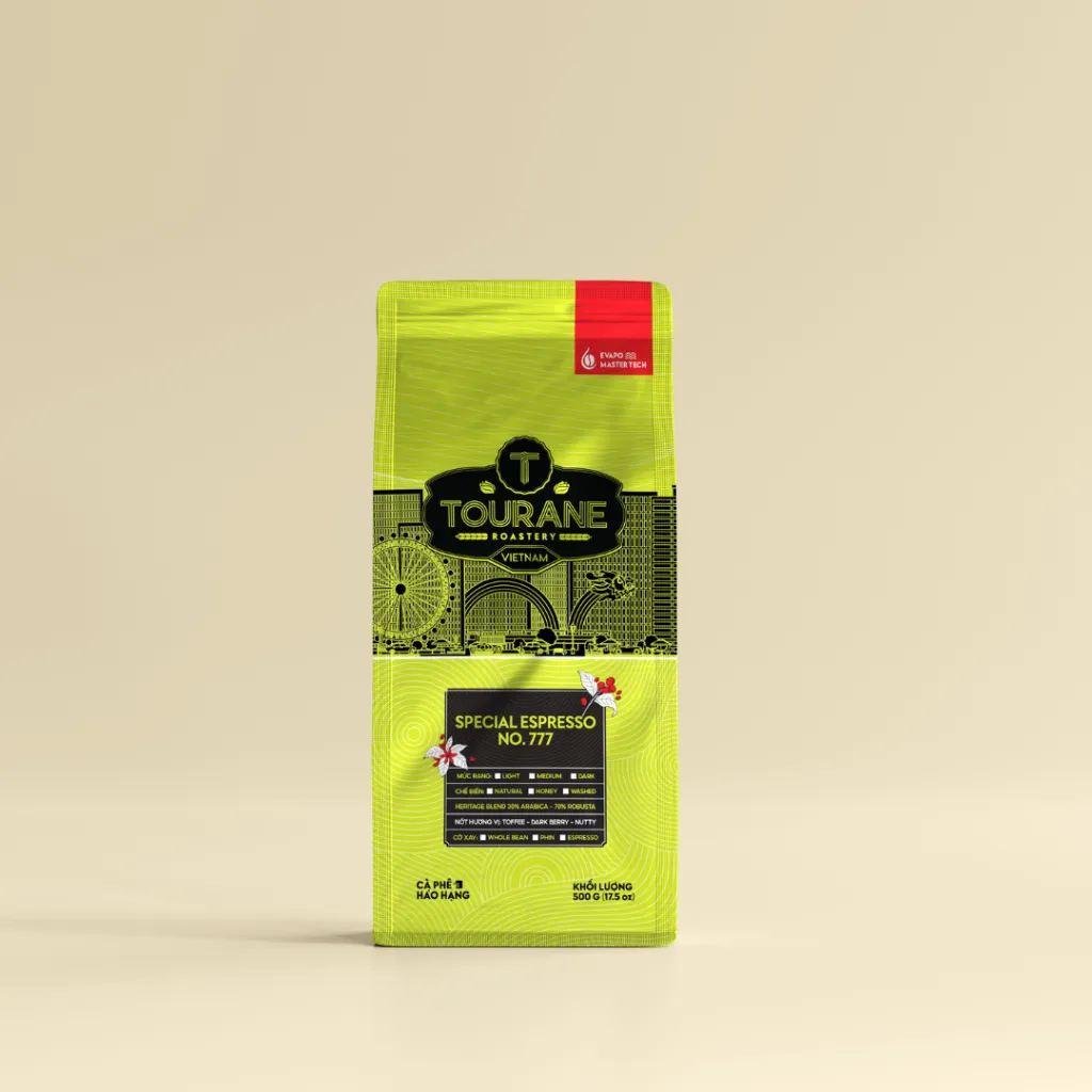 Ảnh Cà Phê Rang, Rang Xay Tourane - Special Espresso No. 777- 70% Robusta & 30% Arabica 3