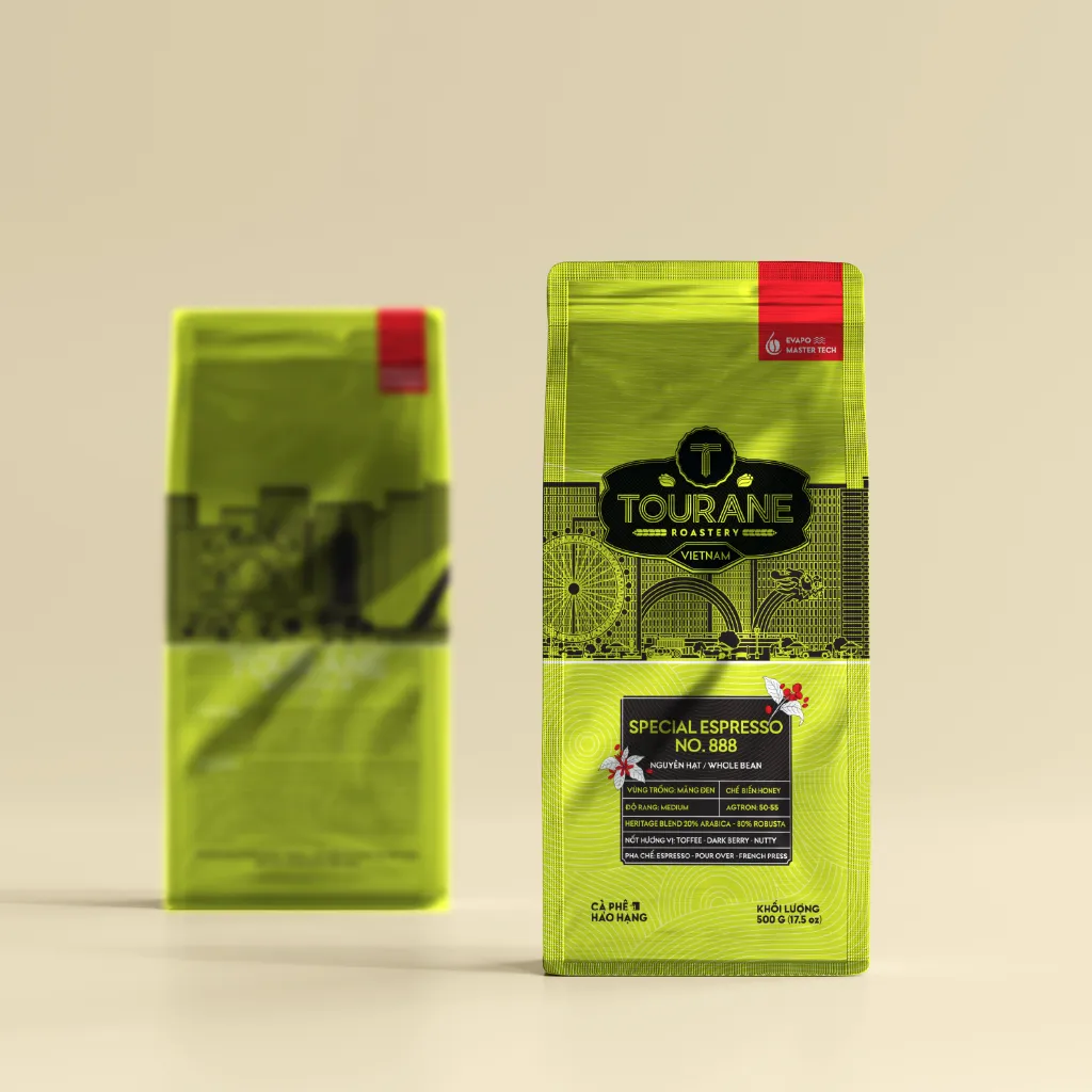 Ảnh Cà Phê Rang, Rang Xay Tourane - Special Espresso No. 888 - 80% Robusta & 20% Arabica 3