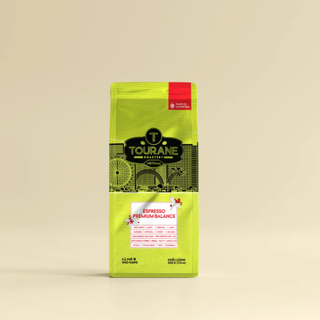 Ảnh Cà Phê Rang Tourane -  Espresso Premium Balance - 50% Arabica Khe Sanh - 50% Robusta Dak Lak 3
