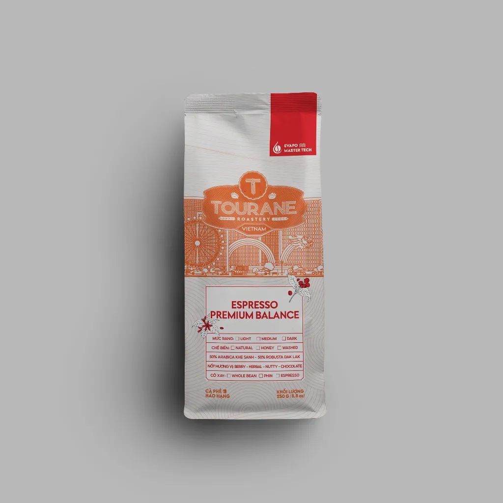 Ảnh Cà Phê Rang Tourane -  Espresso Premium Balance - 50% Arabica Khe Sanh - 50% Robusta Dak Lak 4