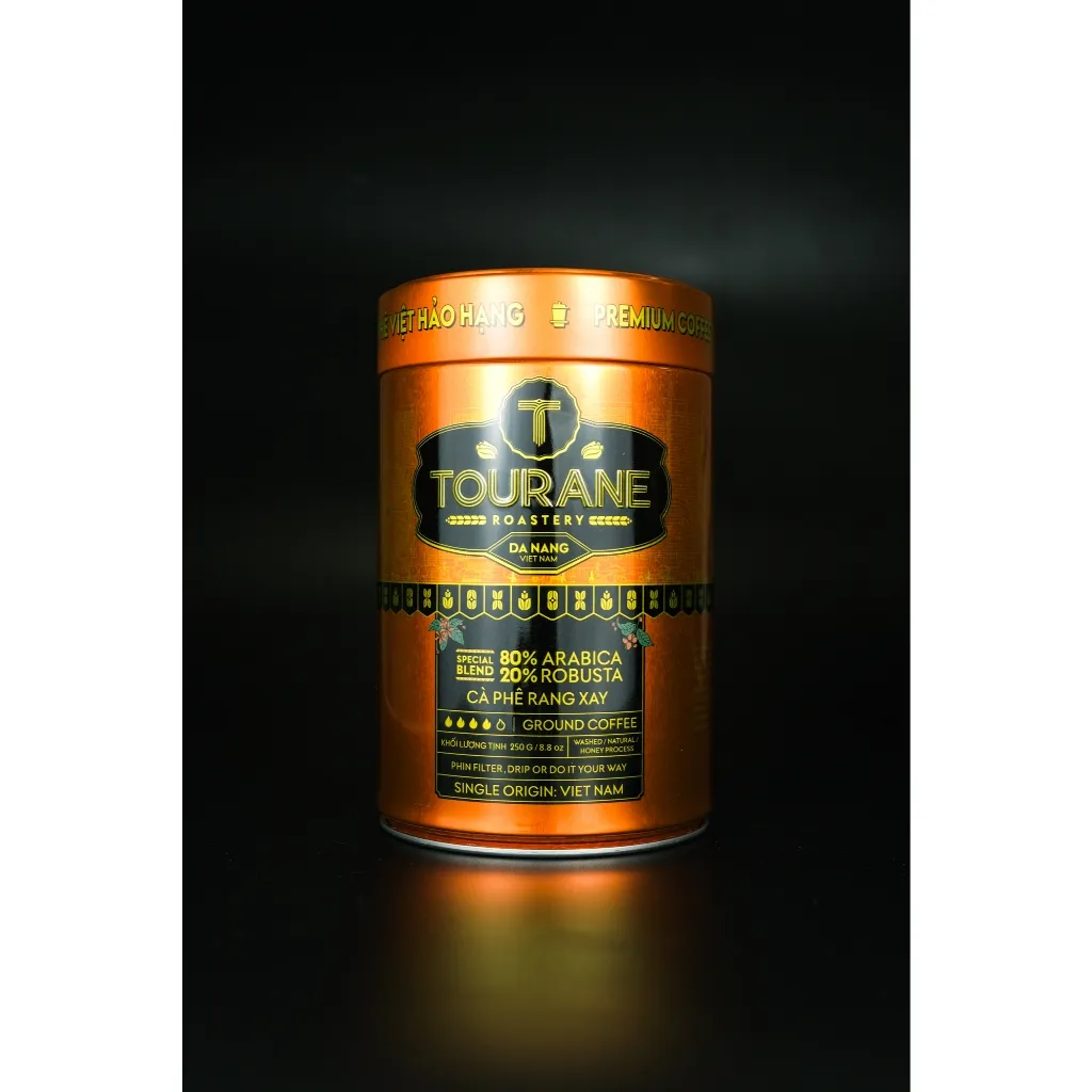 Ảnh Cà Phê Rang Xay 80% Arabica - 20% Robusta 250G - Tourane Roastery 1