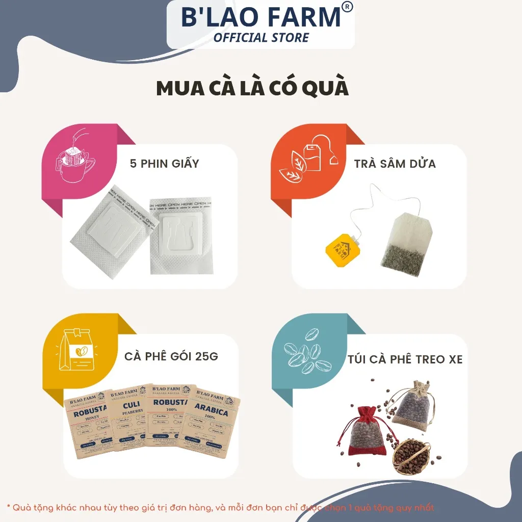Ảnh Cà phê ROBUSTA HONEY ĐẶC BIỆT B'Lao Farm rang mộc nguyên chất đắng đậm hậu vị ngọt thơm trái cây túi giấy 250g/500g. 4