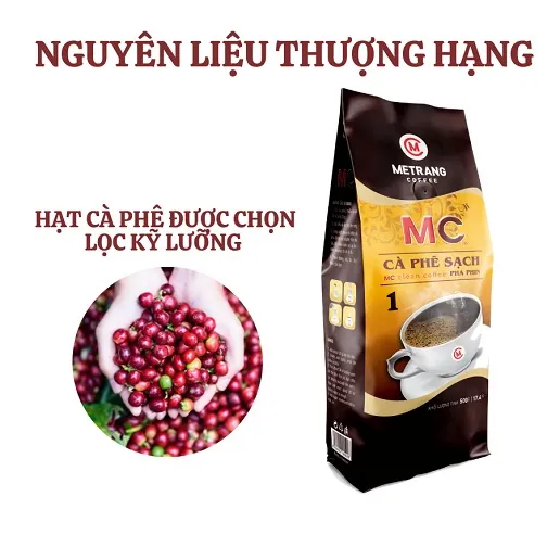Ảnh Cà phê Sạch MC1 pha phin Mê Trang - túi bột 500g 3