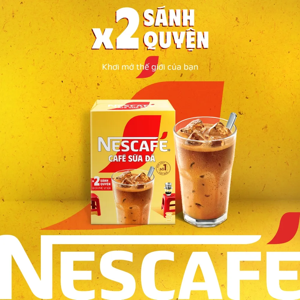 Ảnh Cà phê sữa NESCAFÉ (Hộp 10 gói x 24 g) 1
