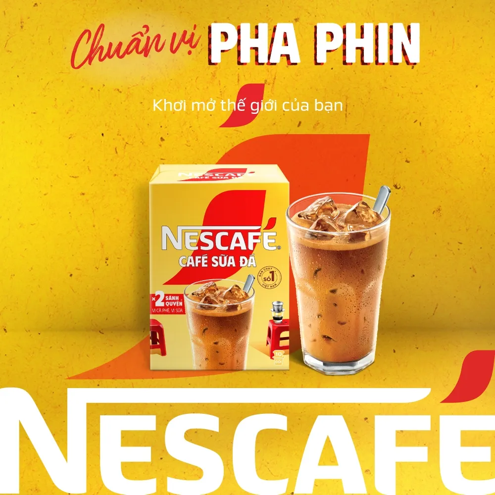 Ảnh Cà phê sữa NESCAFÉ (Hộp 10 gói x 24 g) 2