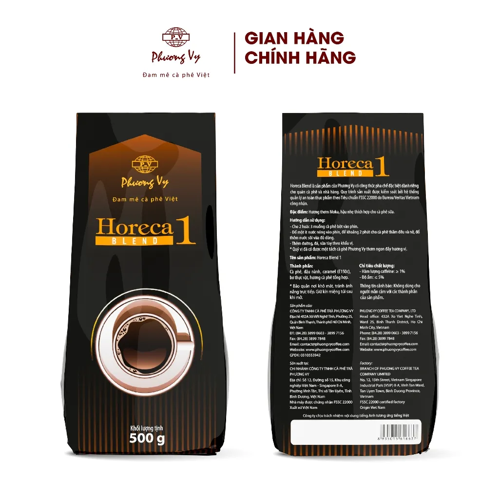 Ảnh Cà Phê Truyền Thống Horeca Blend số 1 500g đậm vừa, sánh nước, hương thơm nồng nàn, Phương Vy Coffee 1
