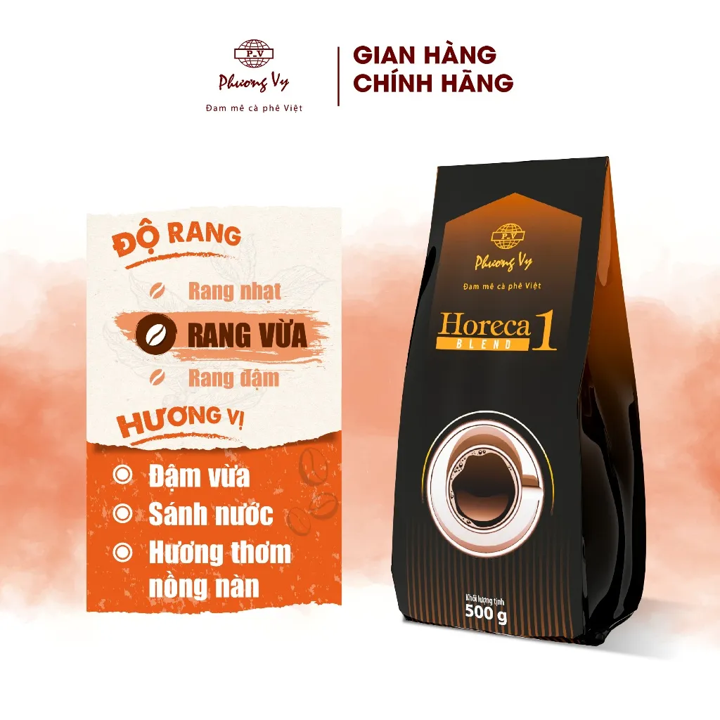 Ảnh Cà Phê Truyền Thống Horeca Blend số 1 500g đậm vừa, sánh nước, hương thơm nồng nàn, Phương Vy Coffee 2