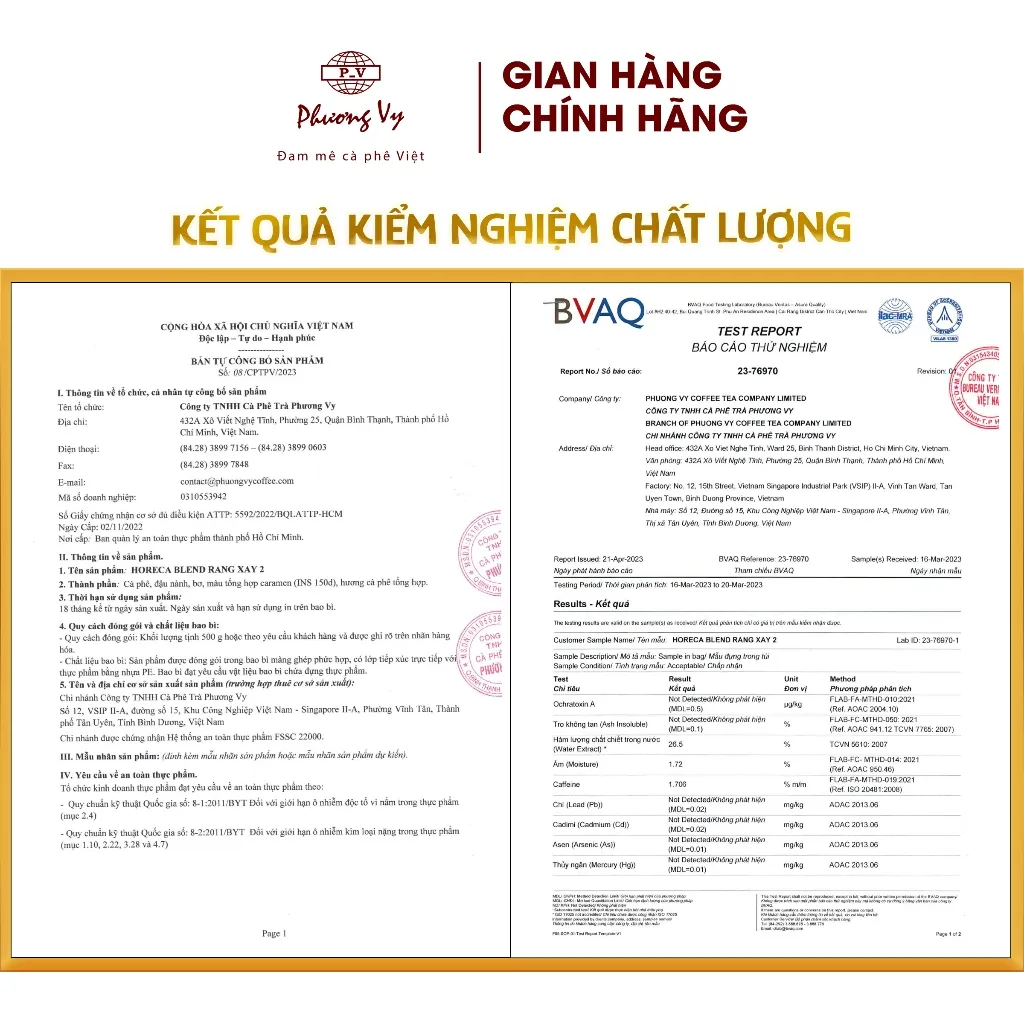 Ảnh Cà Phê Truyền Thống Horeca Blend Số 2 500g đậm vị, sánh nước, Phương Vy Coffee 3