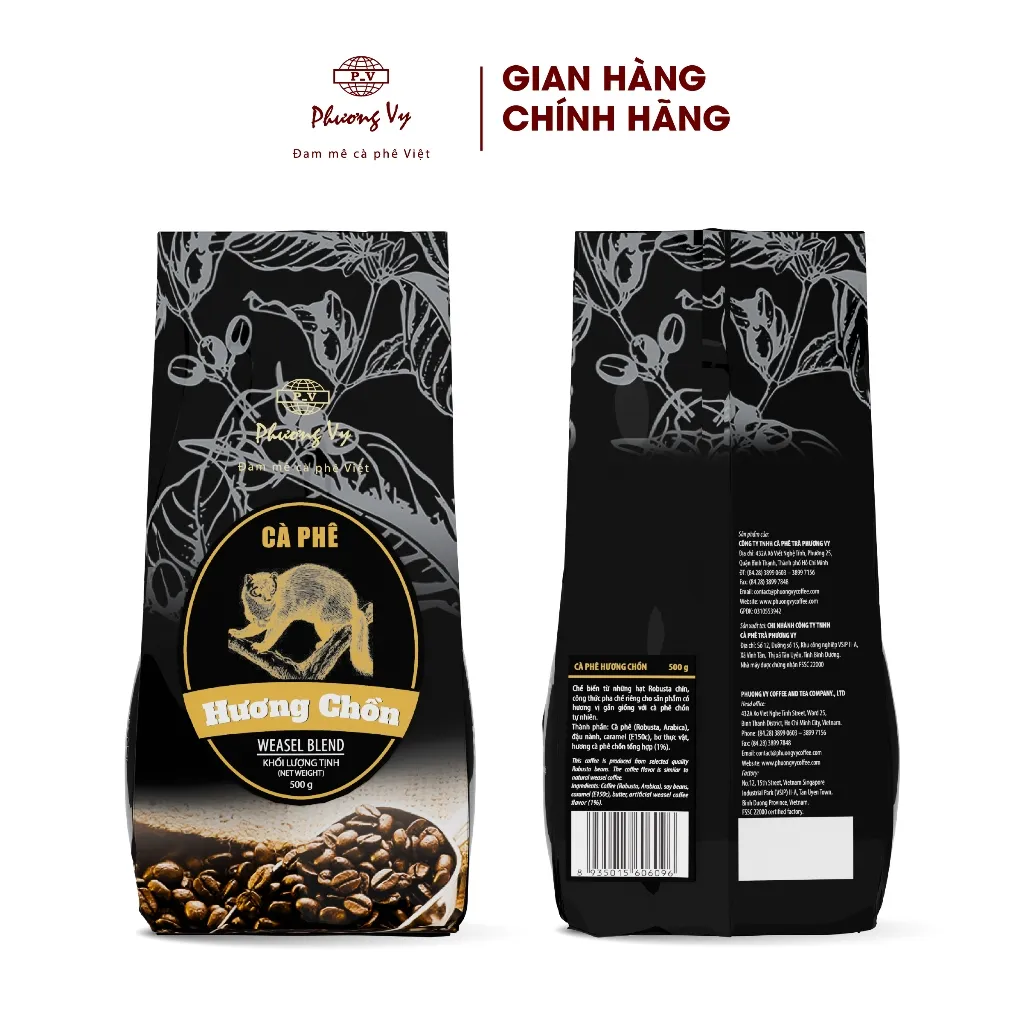 Ảnh Cà Phê Truyền Thống Hương Chồn 500g đậm đà, sánh nước, Phương Vy Coffee 1