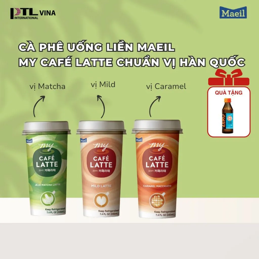 Ảnh Cà phê uống liền MAEIL My Café Latte Hàn Quốc thơm ngon, đủ vị không gây mất ngủ 220ml 1