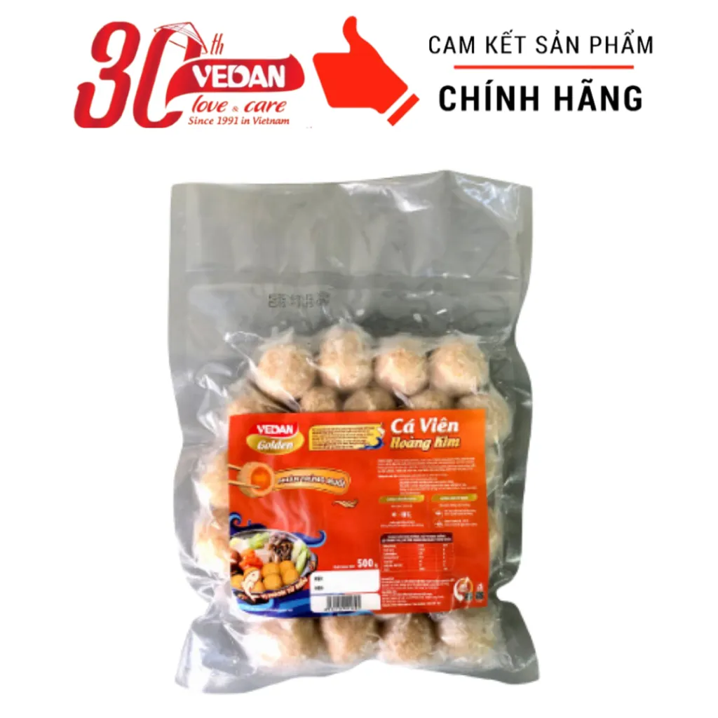 Ảnh Cá Viên Hoàng Kim Nhân Trứng Muối VEDAN Golden 3