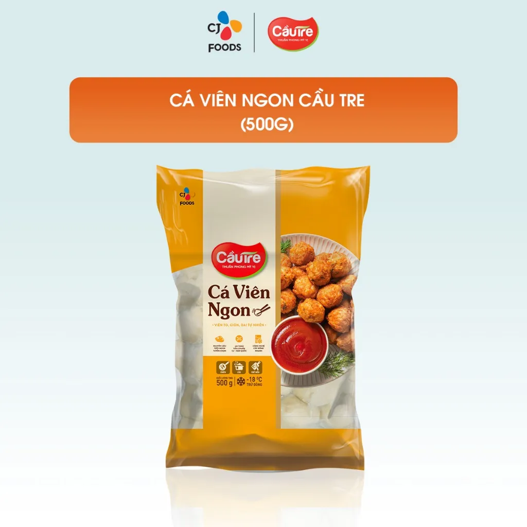 Ảnh Cá viên Ngon Cầu Tre gói 500g (1 gói / combo 2 gói) 2