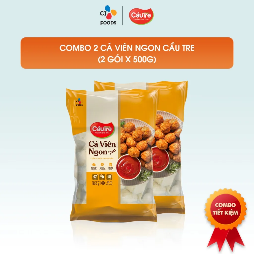 Ảnh Cá viên Ngon Cầu Tre gói 500g (1 gói / combo 2 gói) 3
