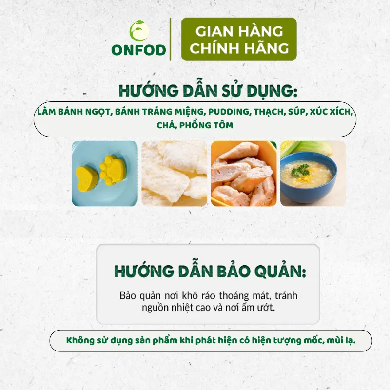 Ảnh Các loại bột hữu cơ làm bánh ăn dặm cho bé ONFOD bột mì tinh bột bắp bột nở bột năng 2
