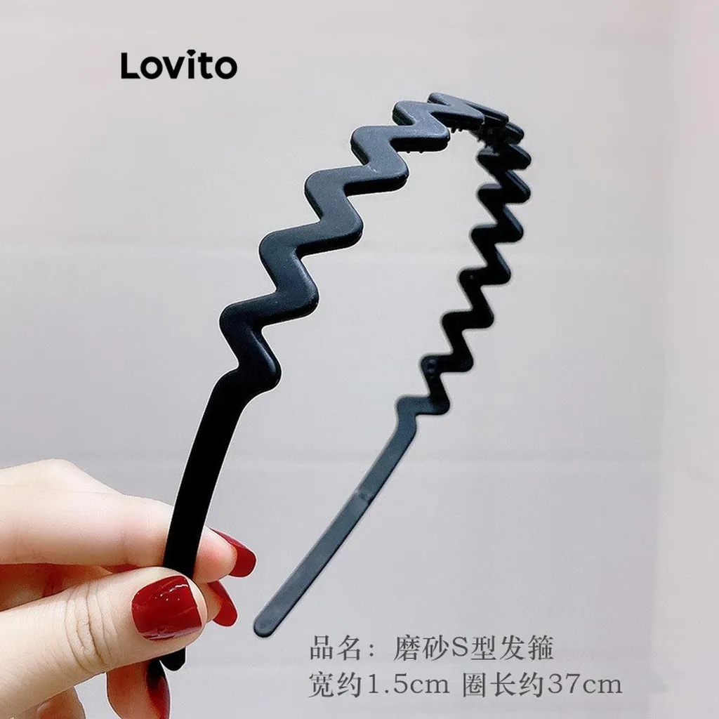Ảnh Cài tóc rửa mặt Lovito chống trượt lượn sóng hoạt hình dễ thương cho nữ LFA18624 3