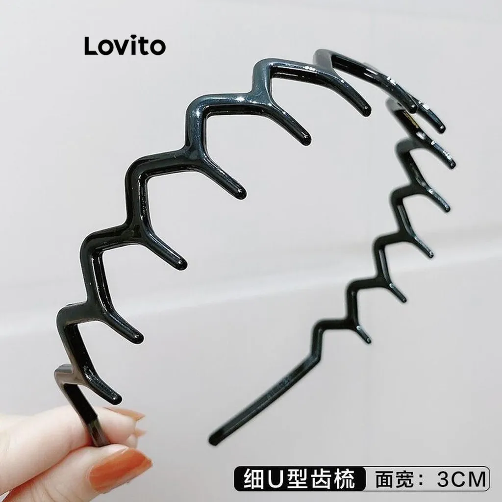 Ảnh Cài tóc rửa mặt Lovito chống trượt lượn sóng hoạt hình dễ thương cho nữ LFA18624 4