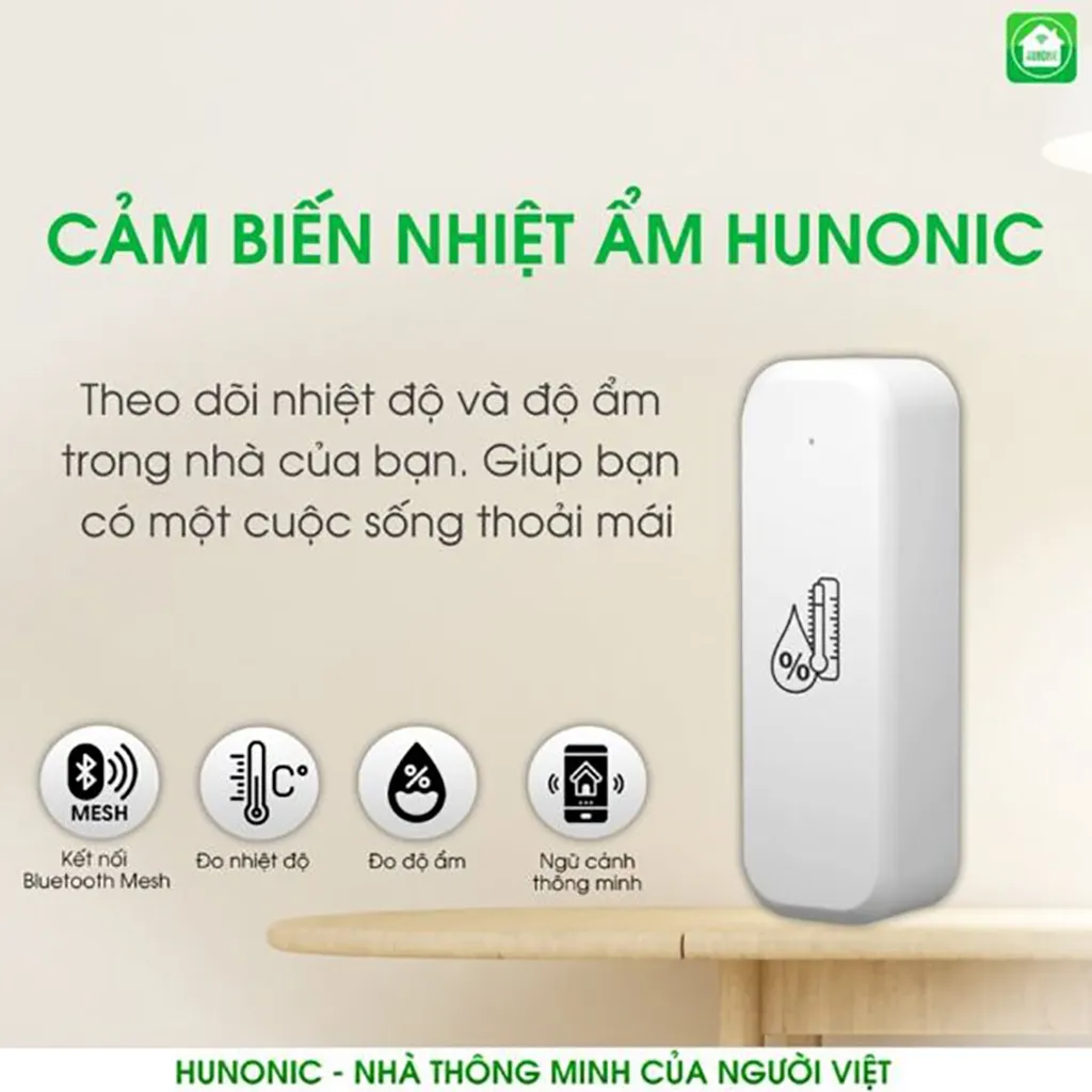 Ảnh Cảm Biến Nhiệt Ẩm Hunonic, Cảm Biến Nhiệt Độ Phòng - HNSST 2